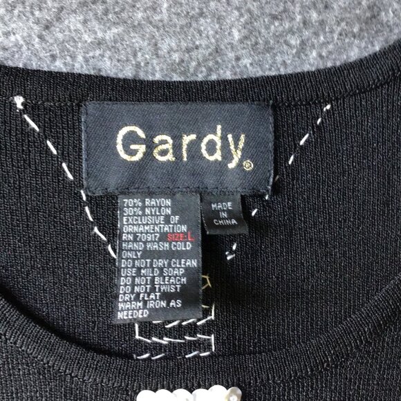 Vintage Gardy Knit Dress Tank with Sequins Sz L - Picture 3 of 4